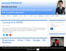 Tablet Screenshot of dimeglio-avocat.com